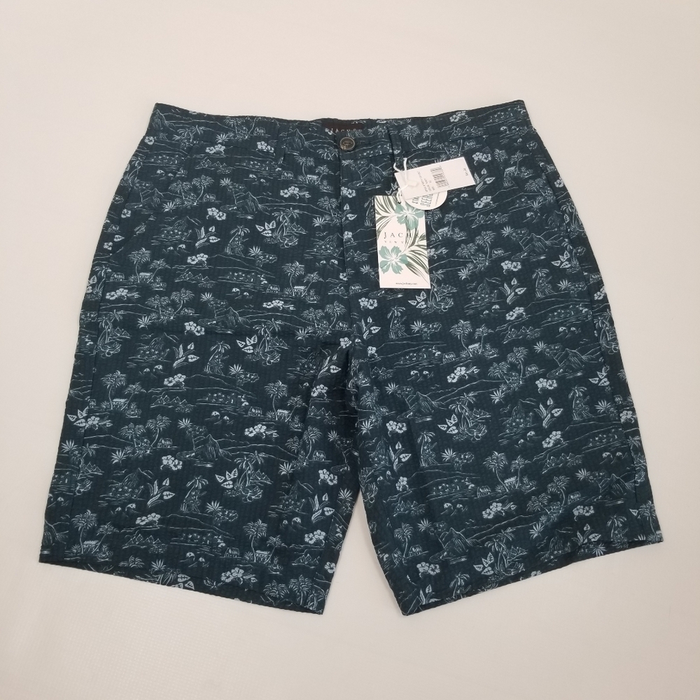 Jachs Seersucker Summer Weight Cotton  Shorts Size 32 NWT
